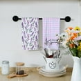 thumbnail image 2 of Purple Lavender Spring Kitchen Towels Dish Towels Set of 2,Hello Spring Sign Hand Towels 18x26 Inch Drying Dishcloth,Farmhouse Home Seasonal Spring Decorations AD285, 2 of 6