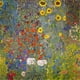 Bentley Global Arts PDX373327SMALL Affiche Jardin avec Tournesols Imprimée par Gustav Klimt&44; 12 x 12 - Petit – image 1 sur 1