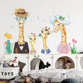 thumbnail image 3 of Baicccf Tatuajes De Pared Familia De Jirafas Pegatinas De Pared para Dormitorio, Autoadhesivo PVC Dibujos Animados Animales Ventana Decoración De La Pared Mural Peel And Stick Arte, 3 of 5