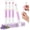 Purple-4PCS, variant on 2 count 2 in 1 Cuticle Remover Pen,Ceramic Cuticle Oil Pusher Pen for Hangnails Dry Nails,  Pusher Tool for Repair Nourish Moisturize Brighten Nails 2 count