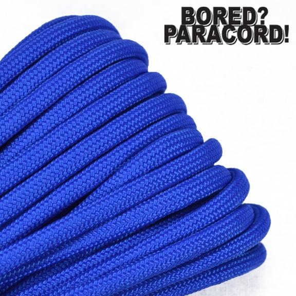 Bored Paracord Brand 550 lb Type III Paracord - Royal Blue 50 Feet