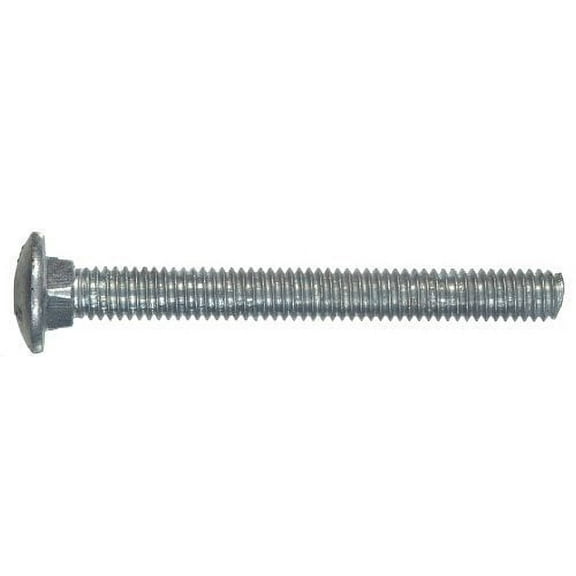 Carriage Bolts, Galvanized, 1/4 x 2.5-In., 100-Pk.