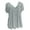Gray, variant on Aimik Women Plus Size V-Neck Tops Ruched Tunic Short Sleeve T-shirt Summer Clothes Casual Tunic Blouse Oversize Camisas De Mujer