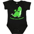 thumbnail image 3 of Inktastic Daddy's Lil' Dragon Cute Green Dragon Boys or Girls Baby Bodysuit, 3 of 5
