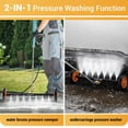 thumbnail image 5 of VIGRUE - Accesorio para hidrolavadora 2 en 1 para chasis de coche, escoba de agua de 24 pulgadas con 7 boquillas, limpiador para debajo del coche con 3 varillas de extensión, 4000 PSI, color naranja, 5 of 5