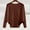Brown, variant on Boat Neck Batwing Sleeves Dolman Knitted Sweaters and Pullovers Tops for Women,Ribbed Knitted Pullovers,Crewneck Sweaters,Lightweight Oversized Spring Fall Casual Flowy Sweaters Dark Purple S
