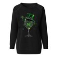 thumbnail image 3 of Women St. Patrick's Day Sweatshirts Shamrock Shirt Clover Printed Long Sleeve Irish Gift Casual Loose Fit Tops, 3 of 5