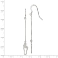 thumbnail image 2 of Primal Silver Sterling Silver Dangling Footprints Earrings, 2 of 4