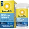 Renew Life Adult Probiotics 50 Billion CFU Guaranteed, 12 Strains, For Men & Women, Shelf Stable, Gluten Dairy & Soy Free, 60 Capsules, Ultimate Flora Extra Care