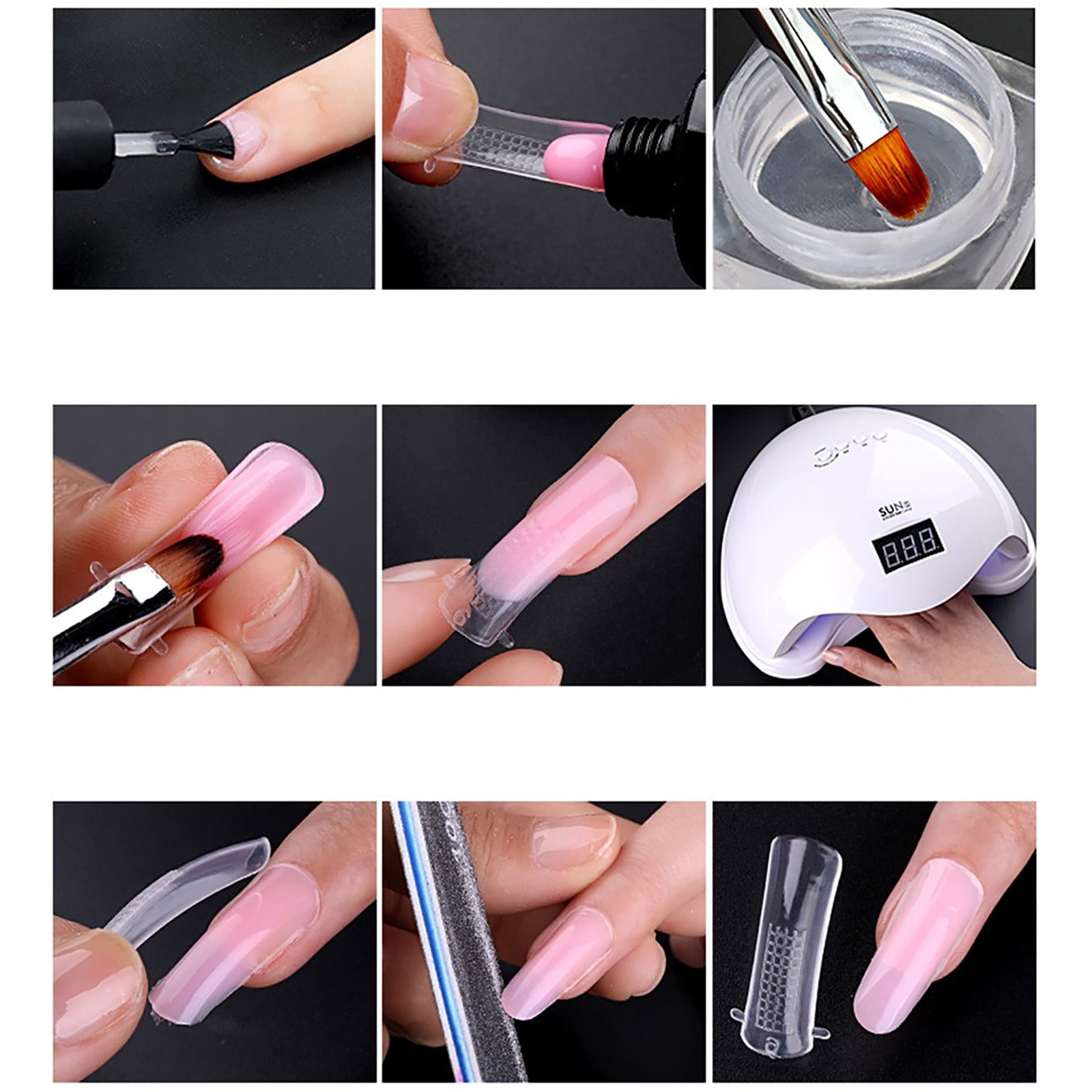 HS Poly Nail Gel Set Private Label Nail Extension Poly Acrylic Gel Kit with  UV Lamp Brush Tools - China Nail Gel and UV Gel price | Made-in-China.com