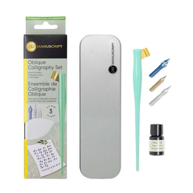 Set de pluma para caligrafía MANUSCRIPT Modern Oblique Mint