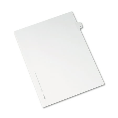 UPC: 0072782821845 | Avery Legal Paper Divider  Allstate Style  White  Side Tab V (82184)