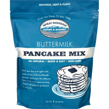 (2 Pack) Wheat Montana Farms & Bakery Wheat Montana Pancake Mix, 2 lb