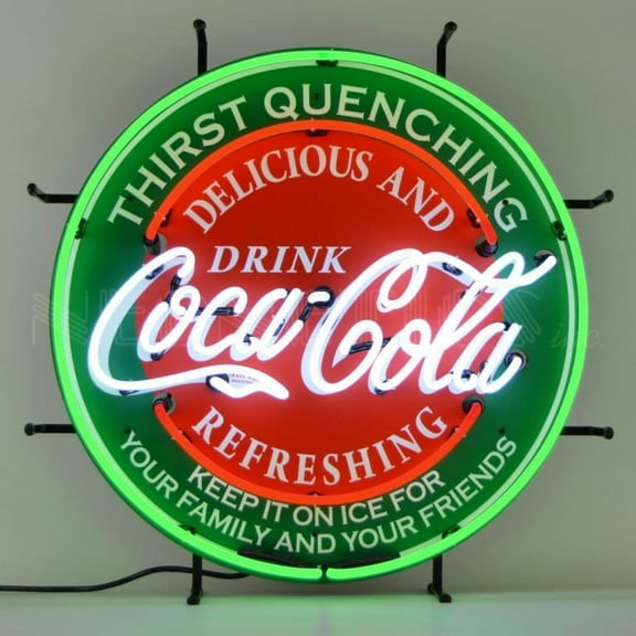 COCA-COLA EVERGREEN NEON SIGN – 5CCGRN