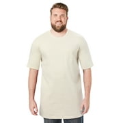 Boulder Creek By Kingsize Men's Big & Tall Heavyweight Longer-Length Pocket Crewneck T-Shirt