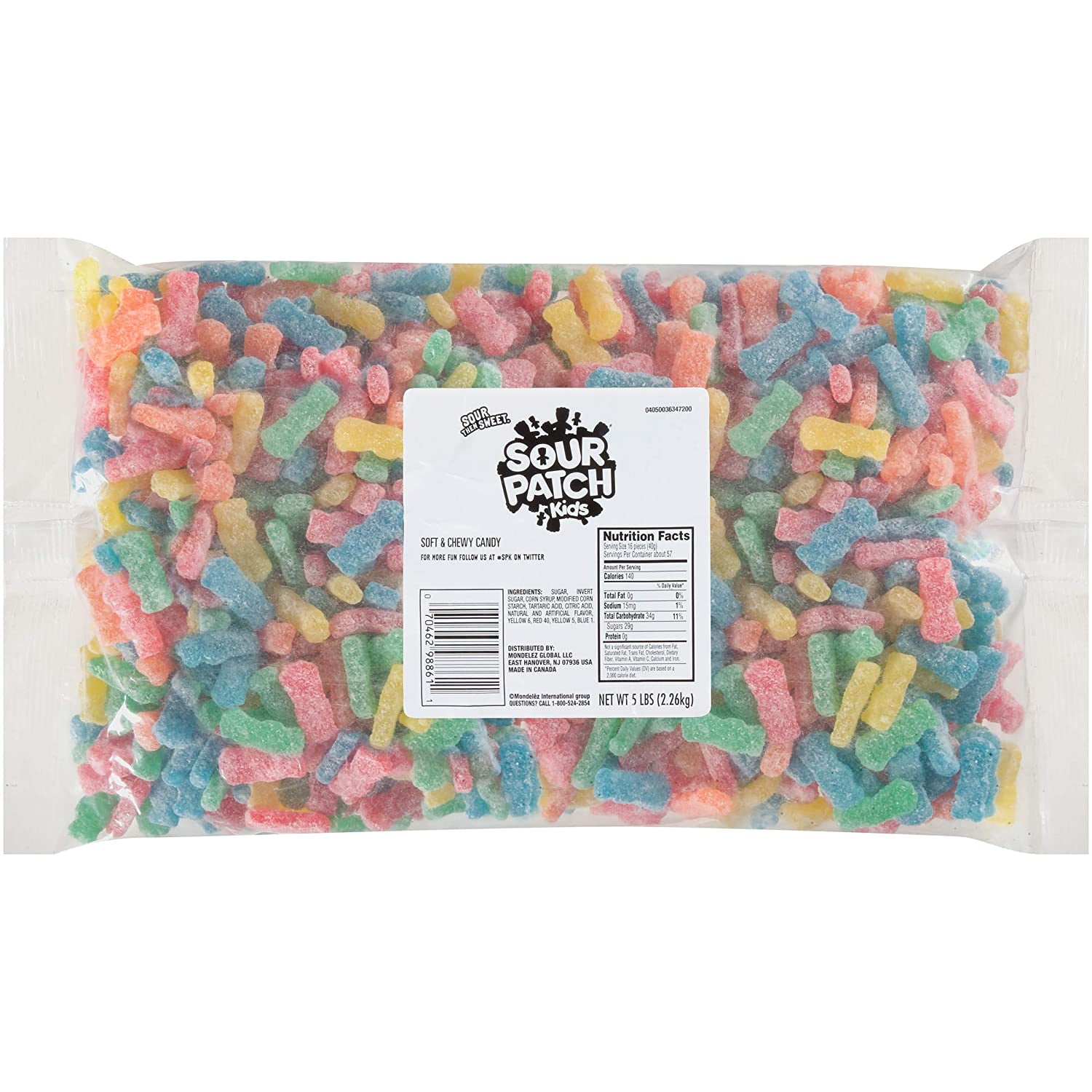 SOUR PATCH KIDS Soft & Chewy Candy, 5 lb