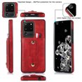 thumbnail image 2 of for Samsung Galaxy S20 Ultra Case, Lightweight Premium PU Leather Galaxy S20 Ultra Wallet Case with Card Holders Protective Case for Samsung Galaxy S20 Ultra Adjustable Stand,Red, 2 of 7