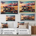thumbnail image 4 of Designart "Sunset Sails Orange Sailing Boat II" Transportation Wall Art - Modern Yellow Boat Fishing Hallway Wall Art Decor, 4 of 4