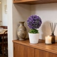 thumbnail image 2 of Artificial Potted Plant Money Tree Bonsai In Round Pot Green Mini Fake Plant For Home Desk Tabletop Decor Indoor Office Decor, 2 of 6