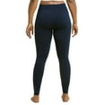 thumbnail image 4 of 3 Pack Women’s Fleece Leggings with Extra-Wide Band Plus Size High Waisted Tummy Control Warming Thermal Workout Running Comfort Yoga Pants Activewear, 4 of 5