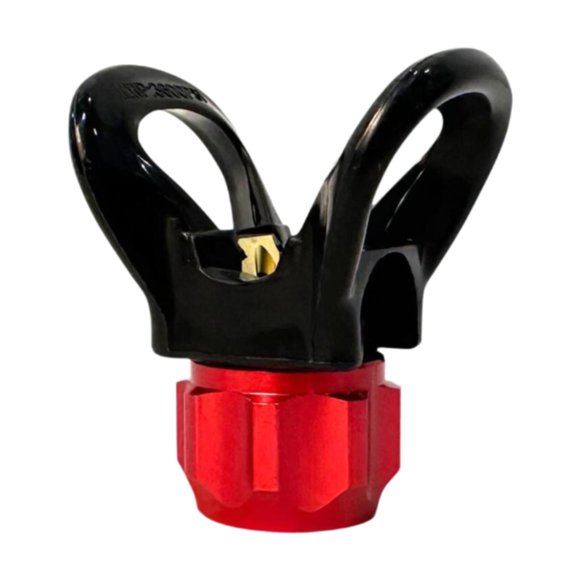 Protector de boquilla para pulverizador de pintura , aleación de aluminio, a prueba de fugas, herramienta de boquilla de repuesto, asiento de rojo