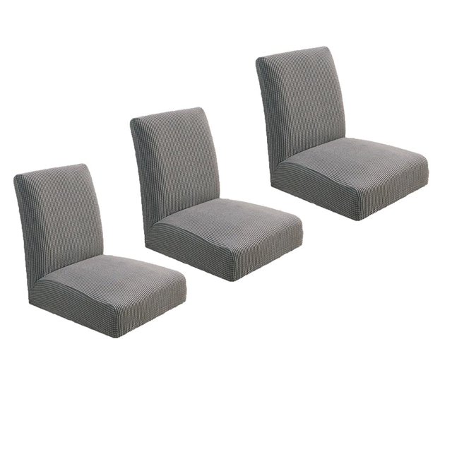Cubierta de Asiento de Silla de Comedor de Estiramiento, Funda de Cocina Extraíble, Lavable, con Tapicería Y Antipolvo, Cojín de Asiento Funda de Cojí Zulema Funda de la silla del comedor