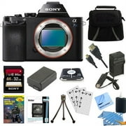 Sony Alpha a7S ILCE7S/B ILCE7S ILCE7SB Compact Interchangeable Lens Digital Camera Bundle with 64GB SD Card, Spare Battery, Rapid AC/DC Charger, HDMI Cable, Case, LCD Screen Protectors, Photography