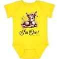 thumbnail image 3 of Inktastic 1st Birthday Cottagecore Baby Girl Deer Girls Baby Bodysuit, 3 of 5