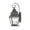 thumbnail image 2 of Livex Lighting Exeter 2 Light Outdoor Wall Lantern in Charcoal, 2 of 10