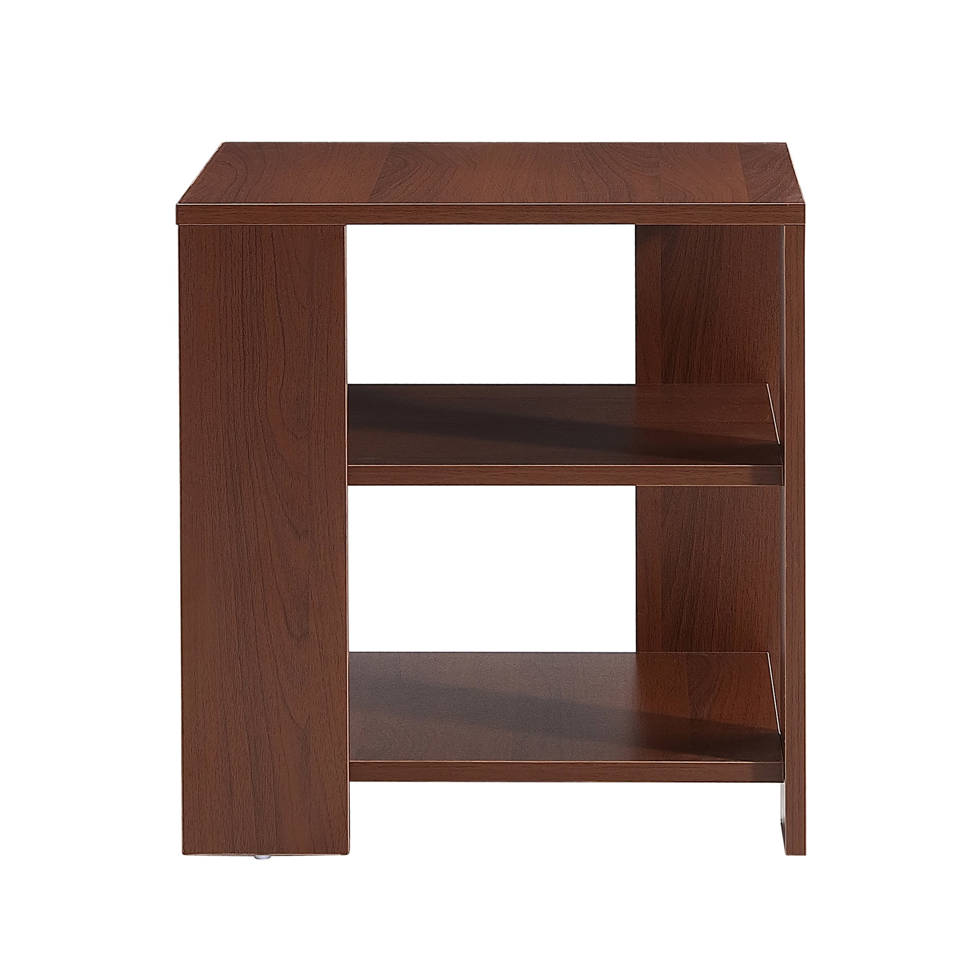 HomGarden 2 Pack 55'' Tall Narrow Side Table Small End Table W/Storage  Holder, Rustic Brown