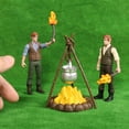 thumbnail image 3 of IDEANATEGRATE 1Set Camping Bonfire Model Wild Bonfire Model Simulation Dolls Multi Color 9.2X4.2X2CM PVC Material, 3 of 8