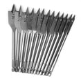 thumbnail image 2 of Ouitble accesorio de perforación de banco Broca Plana 13PCs 1/4 Pulgada para Trabajo en Madera, Herramienta de Perforación, Abreagujeros 6-25MM, 2 of 8