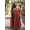DK Rust, variant on Spaghetti Strap Fit & Flare Plus Size Maxi Dress