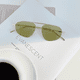 thumbnail image 3 of Gafas de sol de estilo coreano de metal con montura ovalada de sapo de doble haz para mujeres y hombres, 3 of 6