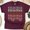 Maroon, variant on Retro Mama Text T-Shirt for Women | Leopard and Earth Tone Print Tee, Maroon, Size XL