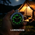 thumbnail image 3 of ZOLOHONI Quartz Pocket Watch with Chain Luminous Uncovered 46mm Silver Men's Womens Fob & Pocket Watches, 3 of 8