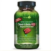 Irwin Naturals Nitric Oxide Boost Steel-Libido Red Dietary Supplement (Pack of 32)