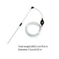 thumbnail image 2 of OULII 1 Set of Water Siphon for Fish Tank Daily Maintenance Plastic Silver, 2 of 8