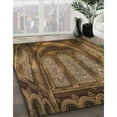 thumbnail image 2 of Ahgly Company Indoor Square Patterned Cinnamon Brown Area Rugs, 4' Square, 2 of 6