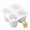 White, variant on 2 Pack Silicone Shot Glass Ice Molds/Trays for Freezer with 4 Cavities, Reusable Whiskey Glass Ice Cubes, Holds 1oz Each, 1.3 Inch Silicone Ice Cup Mold Easy to Release.