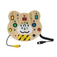 thumbnail image 3 of Tablero sensorial de juguete Montessori, tablero de interruptores LED, tablero de actividades de madera para niños de 2, 3 y 4 años 19cmx17cmx2.4cm, 3 of 9