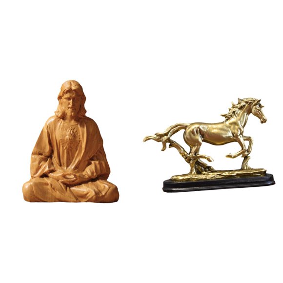 Figura Católica Del Sagrado Corazón De Jesús, Estatua, Escultura, Obra De Arte Coleccionable, Adorno Para Pasillo, Dormitorio, Oficina, Escritorio, Sala De Estar, Muebles
