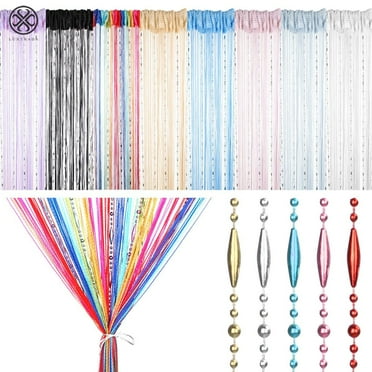 Unique Bargains Beaded String Door Window Curtain Tassel Fly Screens Room Divider