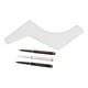thumbnail image 5 of Bolígrafo para Rellenar barba ANGGREK Kit de relleno de lápiz para barba Minerales ABS 3 lápices 1 plantilla de guía, 5 of 7