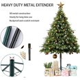 thumbnail image 3 of Extensor de altura para árbol de Navidad artificial de 14,8", elevador de metal resistente con 3 tornillos de fijación, poste de extensión de base ajustable, elevador de soporte para árbol de Navidad, 3 of 7