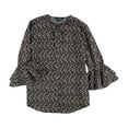 thumbnail image 1 of Ralph Lauren Womens Printed Knit Blouse, Multicoloured, Small, 1 of 1