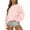 Pink, variant on Aloohaidyvio Hoodies,Fashion Womens Sweatshirt Long Sleeve Round Neck Solid Ladies Loose Tops Blouse