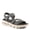 BLACK, variant on Flexus Women's GARLINA Ankle Strap Wedge Sandals – Adjustable Hook-and-Loop Closure with Anatomic Footbed and Sporty Outsole