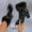 #466-Black, variant on Wowcloth Women's Ankle Boots - Winter Fleece Lined Comfortable Plus Size Pointed Toe Back Zipper Chunky Mid Heel Fashion Casual Boots