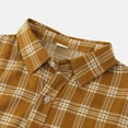 thumbnail image 3 of MRULIC mens shirts Male Casual Summer Top Shirt Hawaii Button Print Shirt Short Sleeve Turn Down Collar Shirt Fashion Shirt Men Shirts Yellow + M, 3 of 6